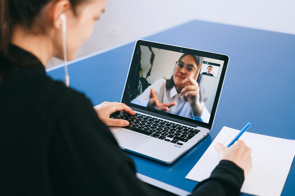 People on a video call