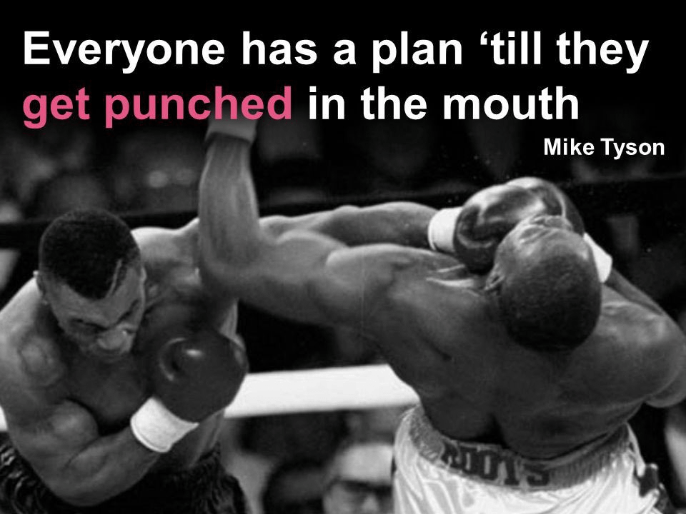 photo of Mike Tyson striking a punch